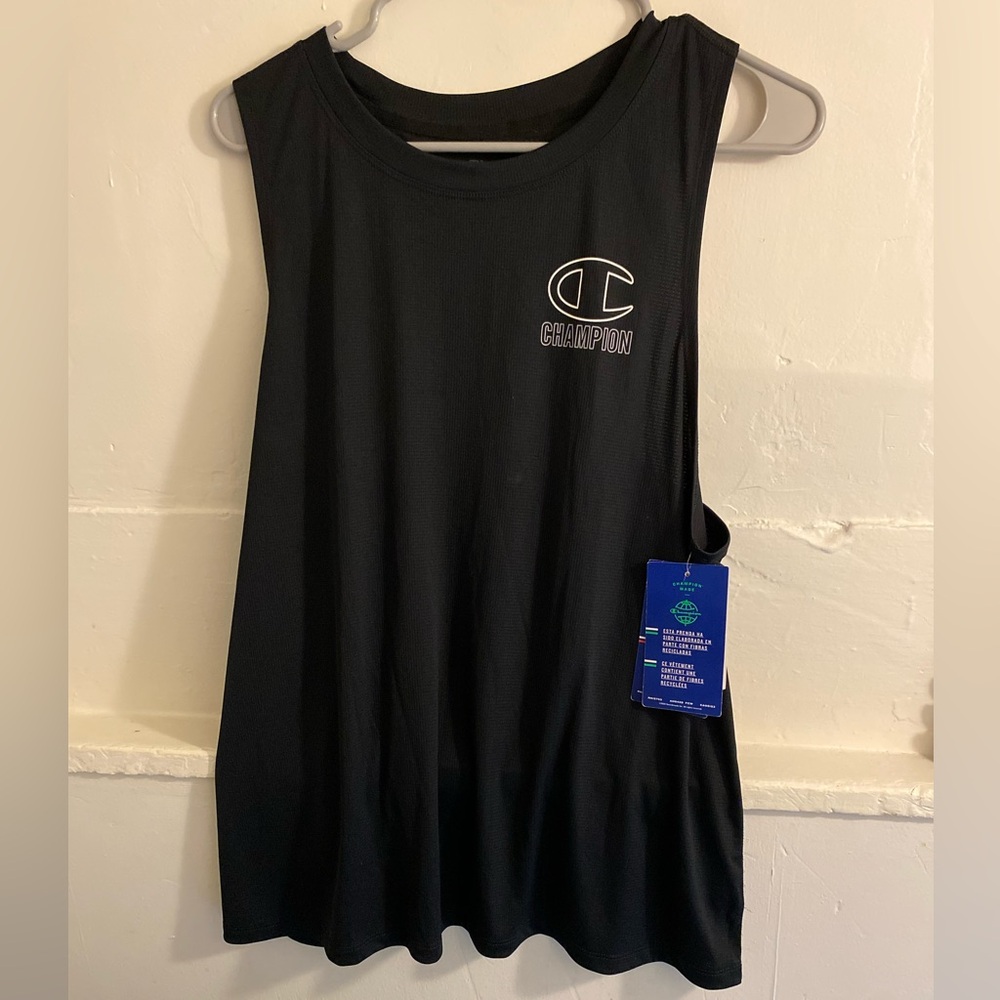 Champion Black Athletic Tank Top 1X NWT